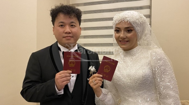 İlçeye Çin'den damat
