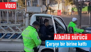 Karaman'da alkollü sürücü çarşıyı bir birine kattı