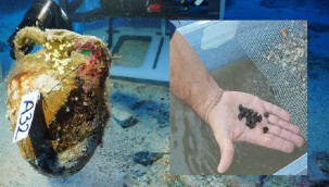 Denizin dibindeki 1100 yıllık amforadan çıkanlar heyecanlandırdı