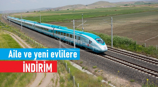 Tren seferlerinde ailelere ve yeni evlilere özel indirim