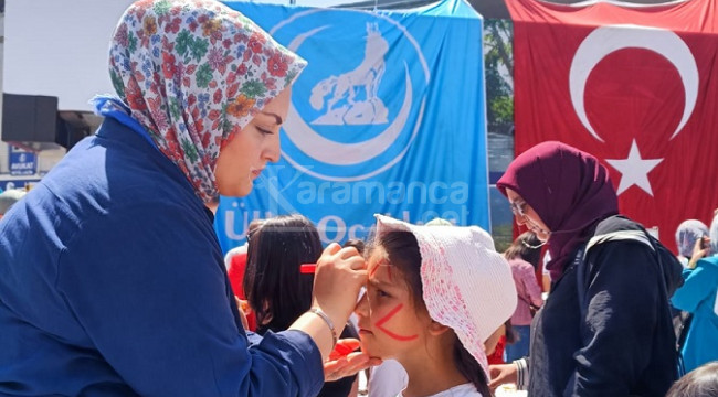 Ülkü Ocakları Karaman'dan 23 Nisan'a renkli dokunuş