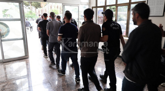 Mersin'de 'change' operasyonunda 15 tutuklama