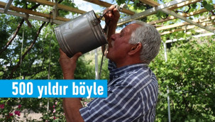 Aylar önce kuyuya depoladılar, şimdi çıkartıp ayran yapıyorlar
