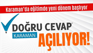 Türkiye'nin ilk ulusal kursu Doğru Cevap Karaman'da açılıyor