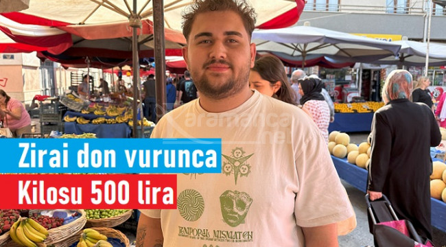 Zirai donun vurduğu meyve, bu şehirde kilosu 500 liradan satışta