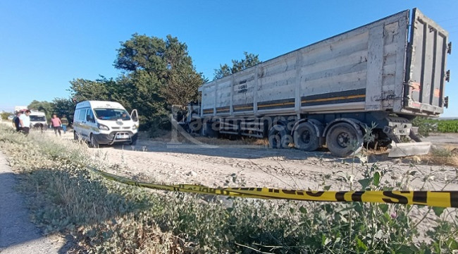 Yanan TIR'ın şoförü Özcan Karakaya öldü