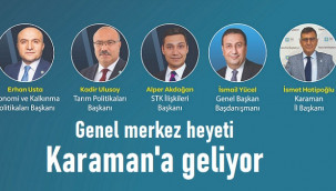 İYİ Parti Genel Merkez Heyeti, Karaman'a geliyor
