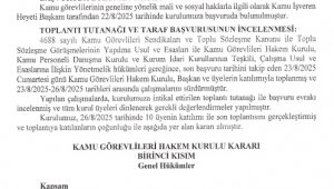 Kamu Görevlileri Hakem Kurulu kararı Resmi Gazete'de yayımlandı