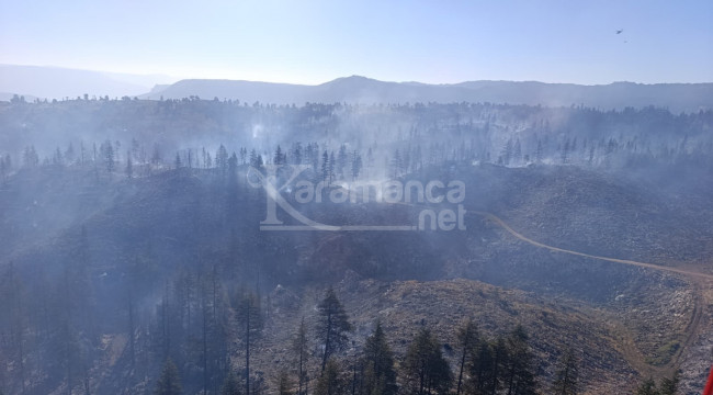 Karaman'daki orman yangını kontrol altında