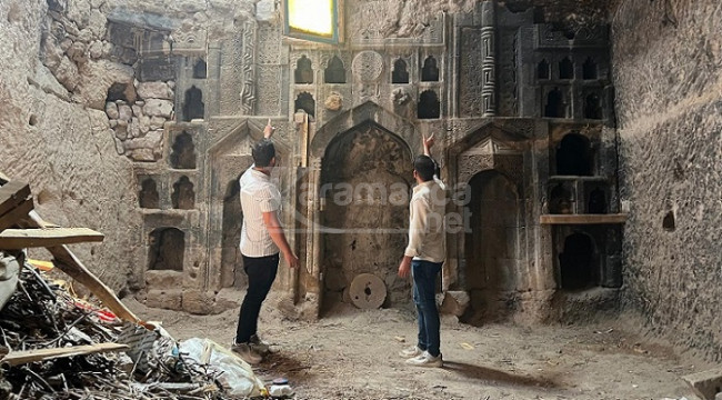 Kayadan oyma odunluk, 6 asırlık ibadethane çıktı