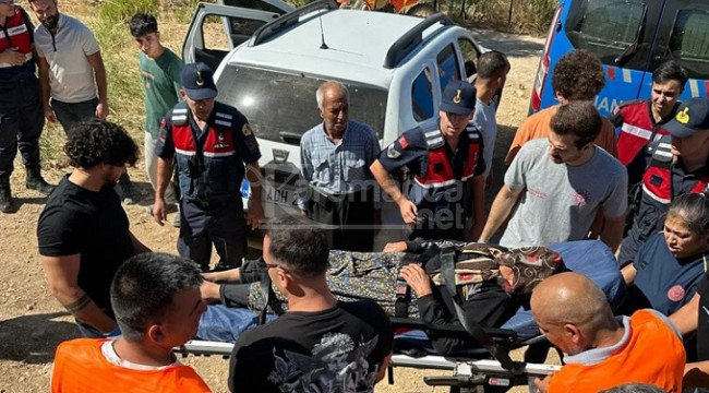 80 yaşındaki Safiye Ünal arazide bitkin halde bulundu