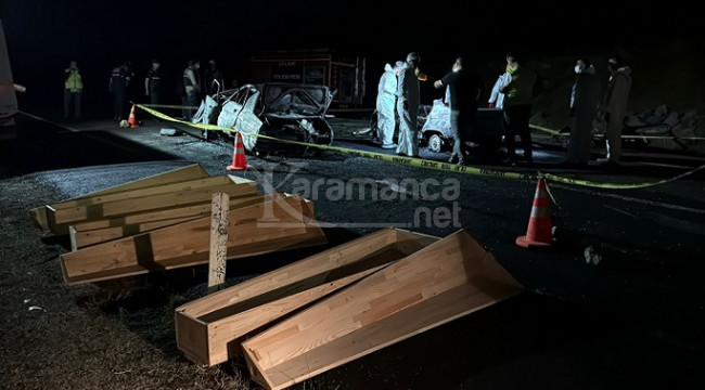 Kazada yangın çıktı: 3 ölü, 5 yaralı