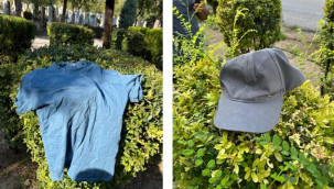 Mezarlıkta kıyafet değiştirince yakalandı