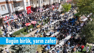 Seçim bürosu açılışında inanılmaz coşku