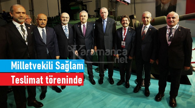 Milletvekili Sağlam, Altay tanklarının teslimat törenine katıldı