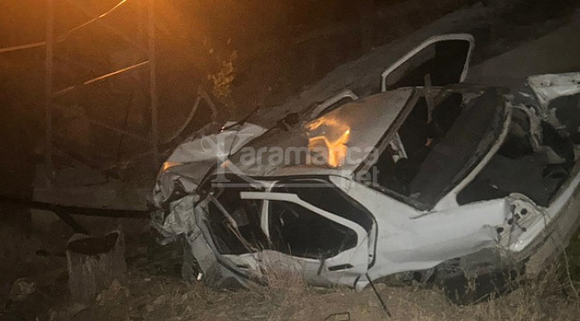 Otomobil, şarampole uçtu: 1 ölü, 3 yaralı