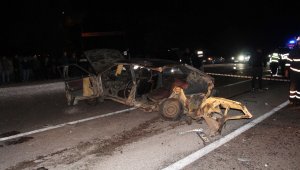 Otomobillerin çarpıştığı kazada Satılmış İri öldü