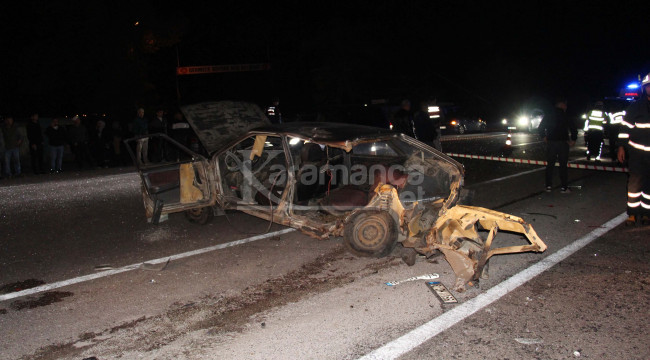 Otomobillerin çarpıştığı kazada Satılmış İri öldü