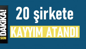 20 şirkete kayyım atandı