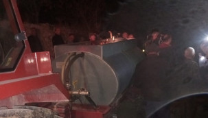 Gece yarısı çıkan yangında köydeki lojman kullanılamaz hale geldi