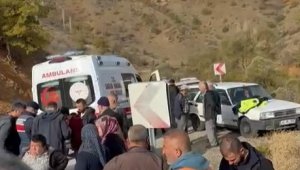 Hadim'de öğrenci servisi, uçuruma yuvarlandı; 14 yaralı