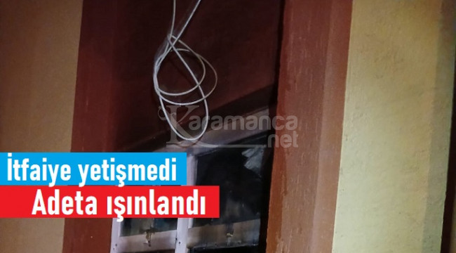 Karaman'da itfaiyeden hayat kurtaran hız