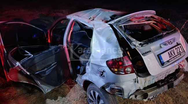 Şarampole devrilen otomobilde Ahmet Şimşek hayatını kaybetti