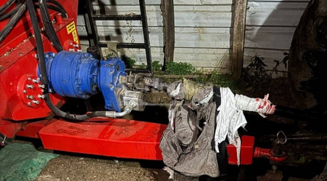 Kolunu silaj makinesine kaptıran Miraç öldü