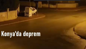 Konya'da 3,5 büyüklüğünde deprem