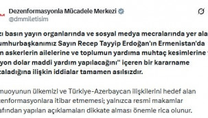 DMM: Ermenistan'a yardım yapılacağı iddiaları asılsızdır