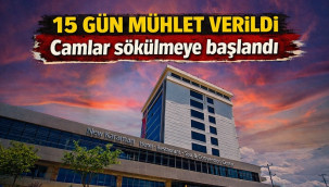 Karaman'da gözler bu otelde: süre başladı, camlar sökülüyor