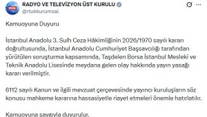 Öğrencinin öğretmeni öldürdüğü olaya ilişkin yayın yasağı