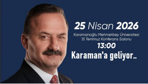 Genel Başkan Ağıralioğlu Karaman'a geliyor