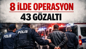 Mersin merkezli 8 ilde FETÖ/PDY operasyonu: 43 gözaltı