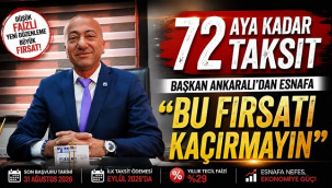 Başkan Ali Ankaralı'dan Esnafa ''Bu fırsatı kaçırmayın'' çağrısı