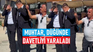 Düğünde havaya ateş açmak isterken davetliyi yaraladı