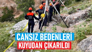Hilmi Konukcu ve Ali Çelikbaş'ın cansız bedenleri kuyudan çıkarıldı