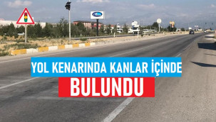 Yol kenarında tabancayla vurulmuş halde bulundu