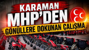 Karaman MHP'den engelleri aşan dayanışma