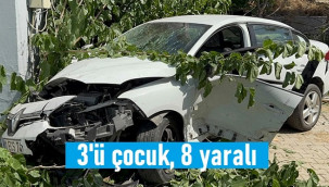 Patlayan lastik kazaya neden oldu: 3'ü çocuk, 8 yaralı