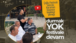 Karaman basınına teşekkür yemeği