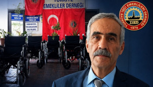 Karaman'daki emekli engellilere akülü sandalye desteği