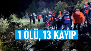 Eğitim için girdikleri kanyonda kayboldular: 1 ölü, 13 kayıp