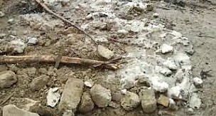 Karaman'daki şiddetli fırtınada ambar yıkıldı