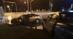 Karaman otogar kavşağında feci kaza