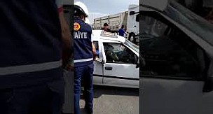 Karaman'da otomobil ile TIR çarpıştı 2 yaralı