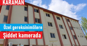 Karaman'da kameraya yansıyan şiddet skandalı!